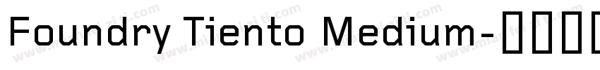 Foundry Tiento Medium字体转换